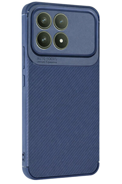 NewFace غطاء كربوني بتركيز تلقائي من DRNDS لهاتف Poco F8 Pro (195407) - أزرق ...