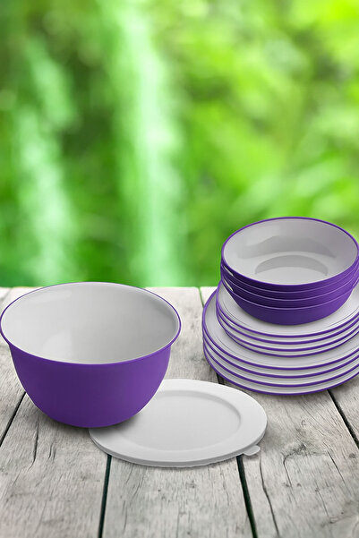 Omada Sanaliving plastic tableware set - Purple