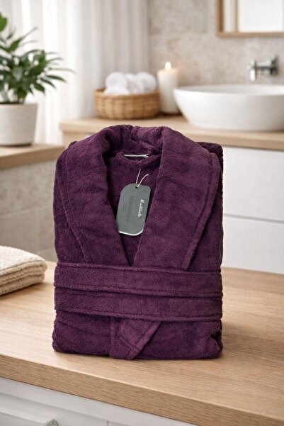 Özdilek Terry Bathrobe Purple m Size