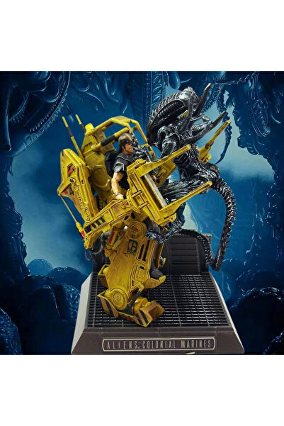 Generic Marine in Power Loader vs Xenomorph Battle Base Diorama - Aliens