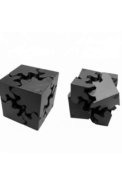 ARCANIUM Gear Intelligence Cube -Mechanical Black Wheel Mind Games Cube -Educ...
