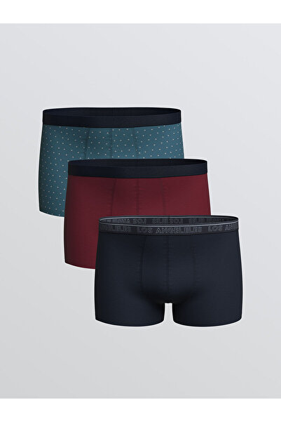 LC Waikiki Vizyon New Season Standard Fit Cotton Flexible Men's Boxer 3-Pack