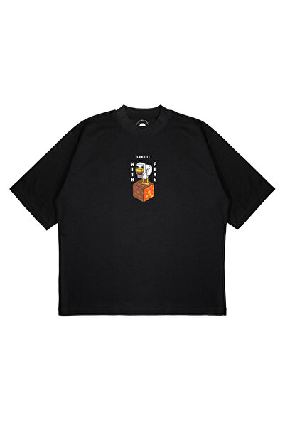 PURE EFFECT Unisex Oversize kroj MINECRAFT COOK IT Štampano Debeli materijal ...