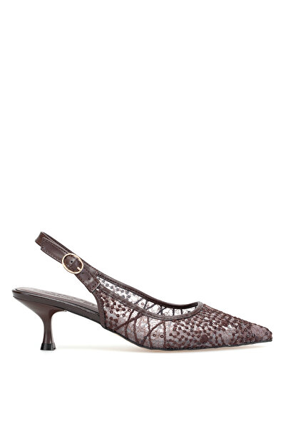 Ayakkabı Fuarı Elit Pm439 K3091 Women's Classic Heeled Shoes Brown