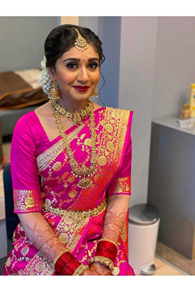 MYSMAR Pink Silk Sarees - MAF3056 | Pink