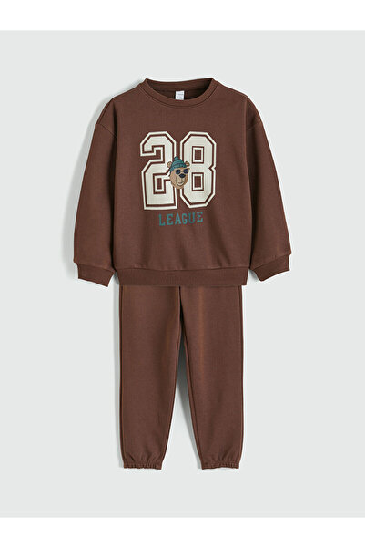 LC Waikiki Vizyon New Season Crew Neck Boys' Tracksuit Set