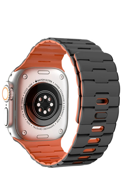 NewFace Drnds Watch Ultra 49mm Wowen Kordon (195348) - Black-Orange