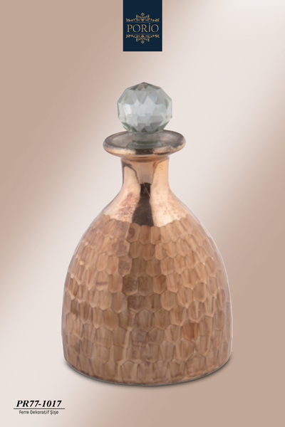 Porio Ferre 22*12 cm Dekoratif Modern Cam Şişe PR77-1017
