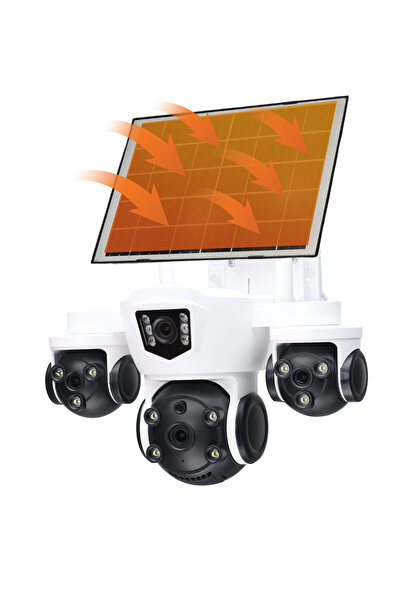 Teknova 4G Solar Surveillance Camera 12MP, 360°, Night Vision, Motion Detecti...