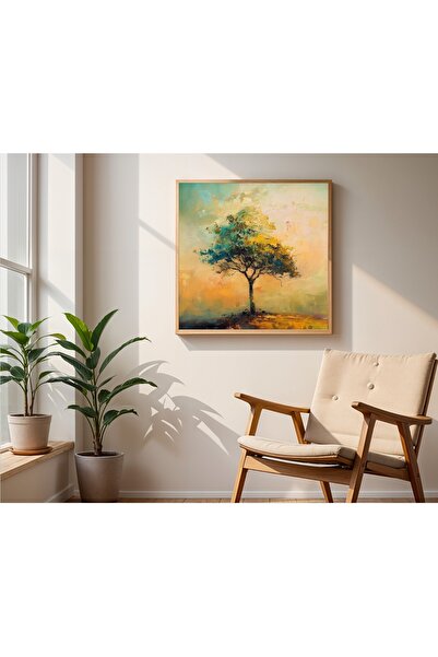 Tuba Decor Square Painting with Wooden Frame