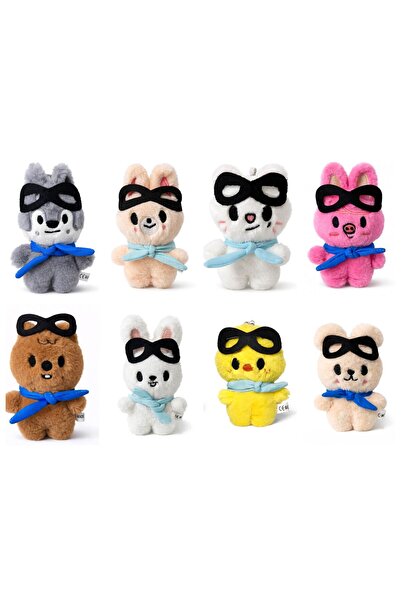 LİLİ ENNEE Lilienne Schulz Skzoo Pilot Peluş Skzoo Wolf Chan Anahtarlık 12cm