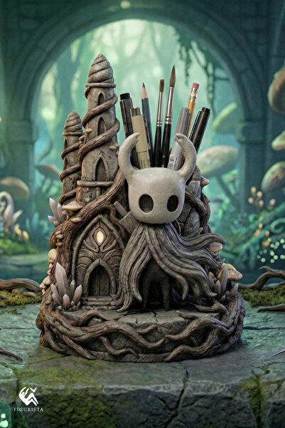 Hollow Knight – 16K UHD Resin Baskı El Boyama - Premium Masaüstü Dekor