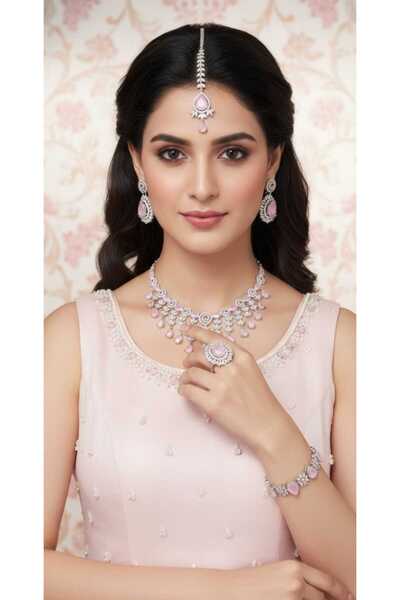 Arjwan Accessories طقم اكسسوار حلي نسائي بلمة اخاذة