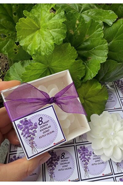 ZambakDekor Kadınlar Günü Özel 20’li Lotus Mum Seti – Dekoratif Çiçek Mum – 8...