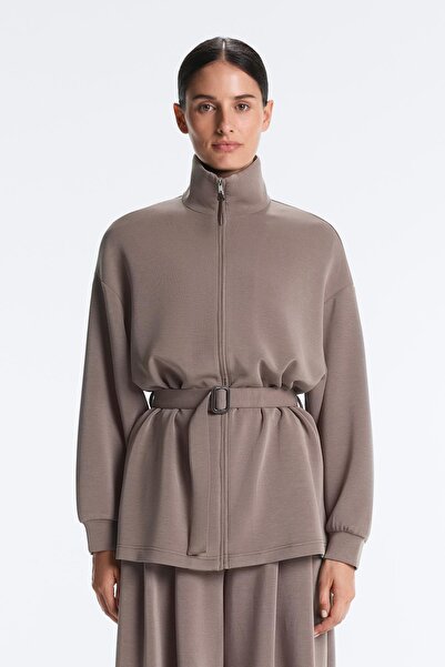Oysho Long corset jacket with soft-touch modal belt