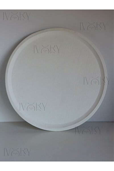 ivorypure.co Büyük Boy Dekoratif Takı Obje & Mum Altlığı Ürün Çekim Tabağı - ...