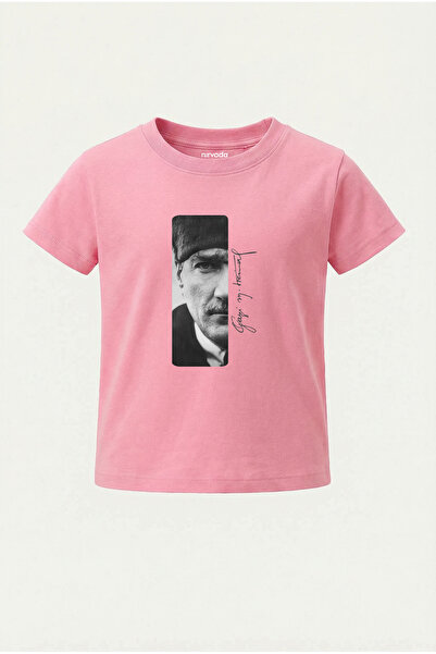 nirvoda Tricou pentru copii Gazi Mustafa Kemal Atatürk, imprimat cu semnătură