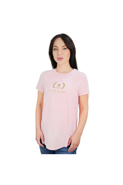 Giordano Women’s Regular Fit Cotton Crew Neck Printed Tee