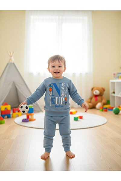 MONJER Girls'/Boys' Printed Top and Bottom Tracksuit Set