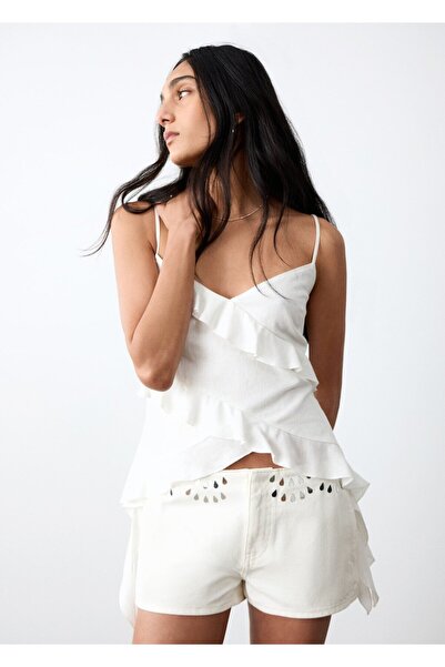 Mango Teen Boncuklu mini şortlar