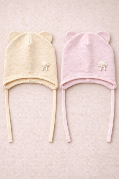 greenmoss 100% Cotton Summer Baby Breathable Summer Beanie with Ears