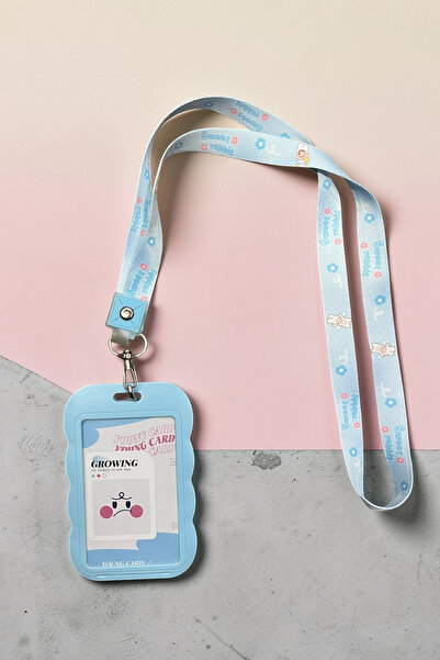 Şehir Online Mağazacılık Pastel Colored Wavy Design Id Card Holder and Patter...