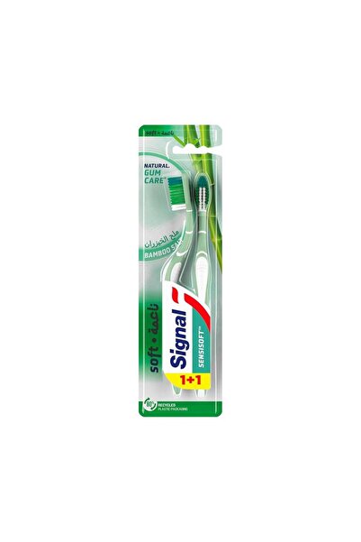 Signal Bamboo Salt Toothbrush Soft 2 Pack