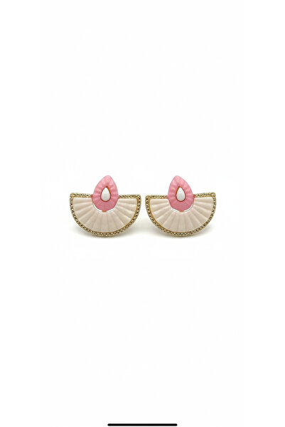 LİLLİA STORE YELPAZE PEMBE KÜPE