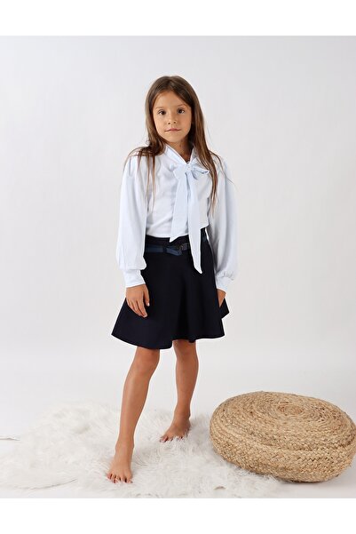 MiniKids Navy blue Thodora skirt + Belt 152 (11-12 years)