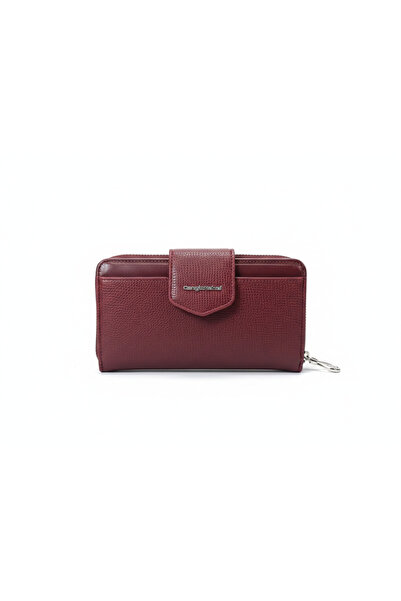 CENGİZ PAKEL Nova Medium Size Women's Wallet – 65316 - Claret Red