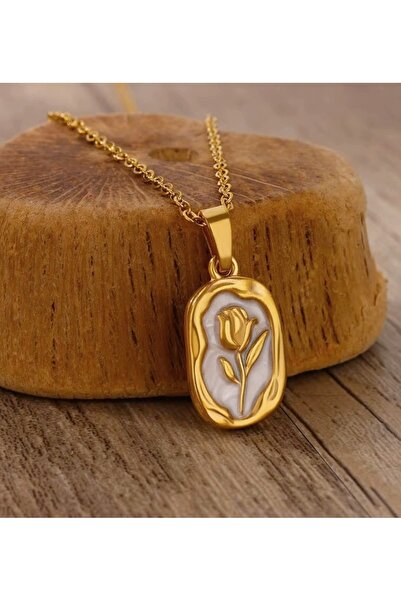 Mihasem Lant si medalion INOX placat