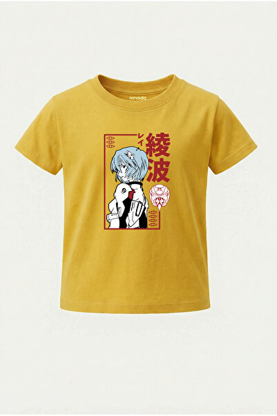 nirvoda Παιδικό μπλουζάκι Rei Ayanami Neon Genesis Evangelion με στάμπα για π...