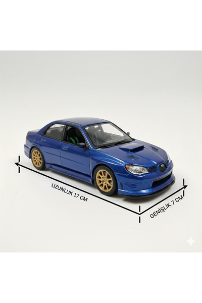 WELLY Subaru Impreza Wrx Sti Blue 1:24 Ölçek