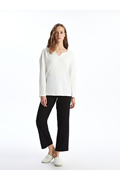 LC Waikiki Rmz Gi̇yi̇m Farkiyla Large Size Women's Pajama Bottom with Drawstr...