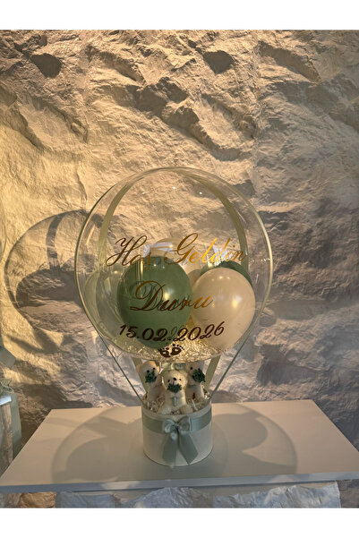 BALONADAIRSTUDIO HOŞ GELDİN BEBEK BALON KUTUSU