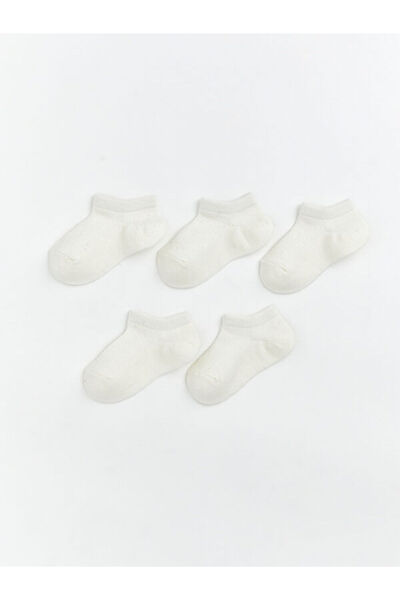 LC Waikiki Rmz Gi̇yi̇m Farki̇yla Baby Girl Booties Socks 5-Pack