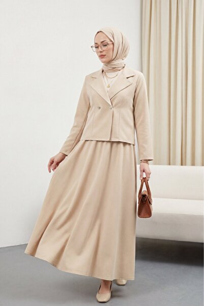 Modamorfo Double-Breasted Collar Jacket with Double Buttons on the Front and ...