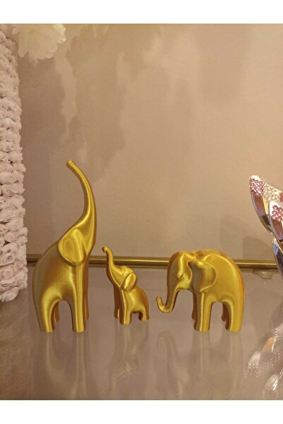 smilechild 3 lü Gold Renk Dekoratif Filler 6-12 cm PLASTİKTİR