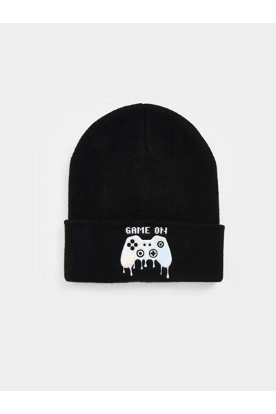 LC Waikiki Rmz Gi̇yi̇m Farkiyla Printed Boy's Beanie