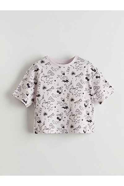 LC Waikiki Tricou pentru fete cu guler Roba Zero, Sparkly Choices, de la Shin...
