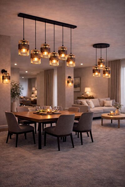 ONUR AVİZE İfakat Rustik Eskitme Otantik Şık Tasarım Yemek Masası Salon Ahşap...