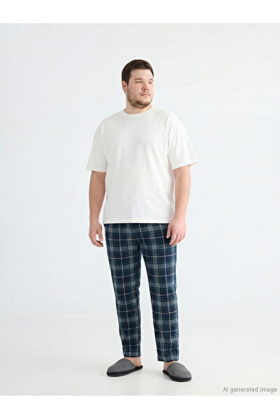 LC Waikiki Ozmarka New Season Standard Fit Plaid Men's Pajama Bottoms
