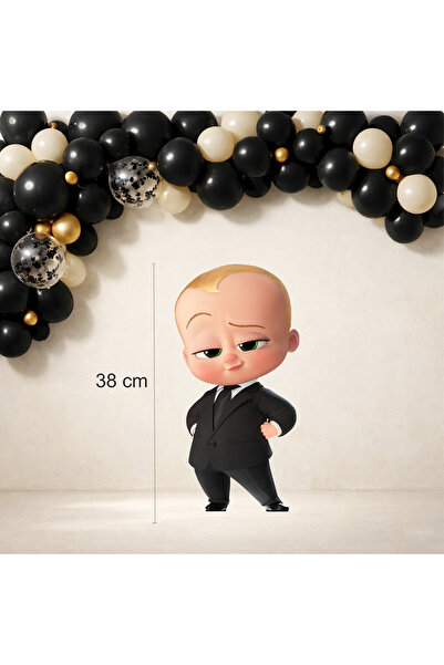 Sinek Kupası Tasarım Patron Bebek Boss Baby Temalı Ayaklı Pano (38 cm) Doğum ...