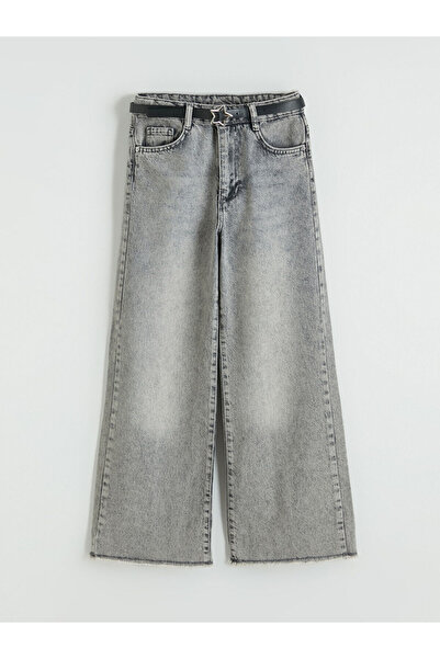 LC Waikiki Elsiva Collection Pantaloni din denim pentru fete, cu croială larg...