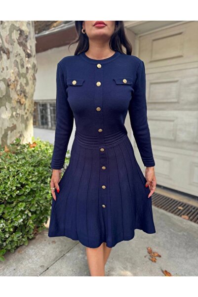 Abalı Yeni sezon kışlık üzün elbise