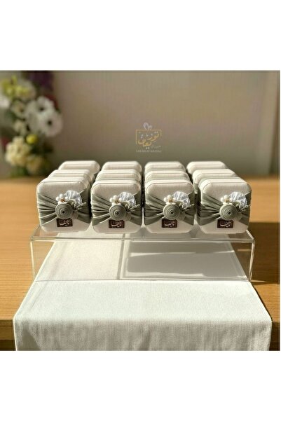 NO BRAND درزن توزيعات مواليد علب مجوهرات 12 حبة - الاسم واللون حسب الطلب