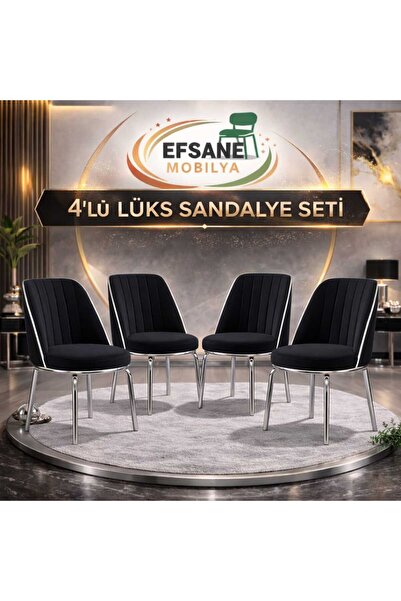 Efsane i.E.G GOLD SANDALYE 4 ADET SALON MUTFAK YEMEK ODASI BAHÇE BALKON OTEL ...