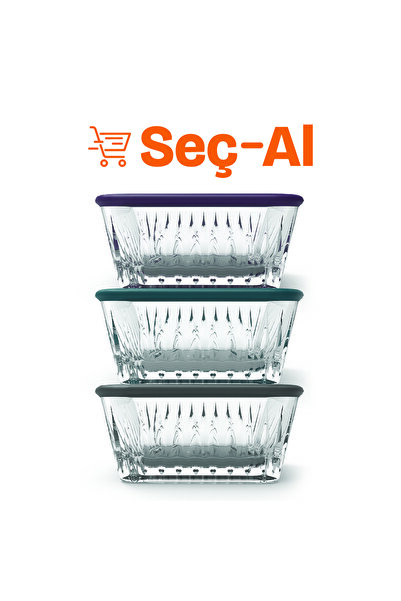 Paşabahçe Frezya Saklama Seti 3'lü 3 x 225 Cc