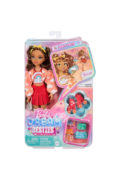 Barbie 2 ADET Dream Besties™ PATEN PARTİSİ™ Teresa Bebek ve Aksesuarları JFX98