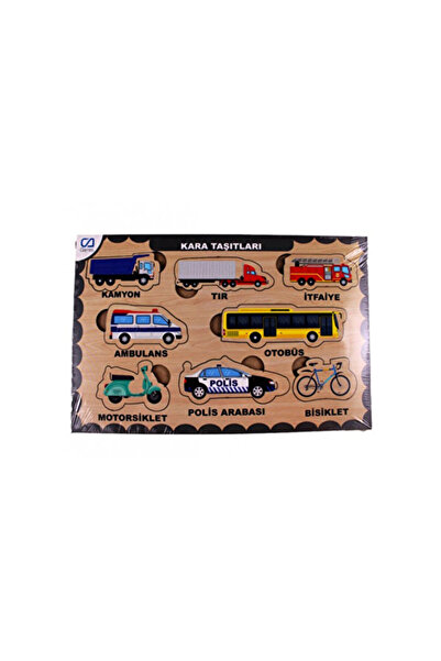 Ahşap Land Vehicles Educational Set